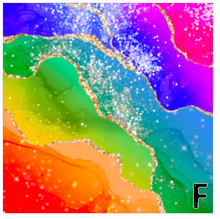 Load image into Gallery viewer, Printed Vinyl &amp; HTV Rainbow Agate Patterns 12 x 12 inch sheet