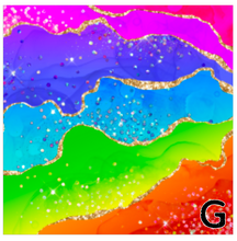 Load image into Gallery viewer, Printed Vinyl &amp; HTV Rainbow Agate Patterns 12 x 12 inch sheet
