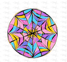 Load image into Gallery viewer, Sticker | 68P | Enid's Stained Glass Window | Waterproof Vinyl Sticker | White | Clear | Permanent | Removable | Window Cling | Glitter | Holographic