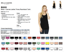 Load image into Gallery viewer, Bella Ladies Flowy Racerback Tank
