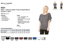 Load image into Gallery viewer, Bella Ladies Flowy Draped Sleeve Dolman