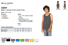 Load image into Gallery viewer, Bella Canvas Youth Jersey Tank