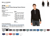 Load image into Gallery viewer, Bella Canvas Unisex Sponge Fleece Pullover Hoodie
