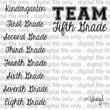 Load image into Gallery viewer, Digital File Team Grade Kindergarten through 8th grade