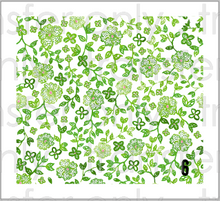 Load image into Gallery viewer, Printed HTV PREPPY PINK AND GREEN Pattern Heat Transfer Vinyl 12 x 12 inch sheet