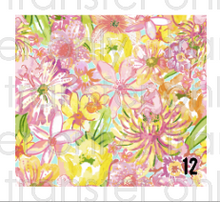 Load image into Gallery viewer, Printed HTV PREPPY PINK AND GREEN Pattern Heat Transfer Vinyl 12 x 12 inch sheet