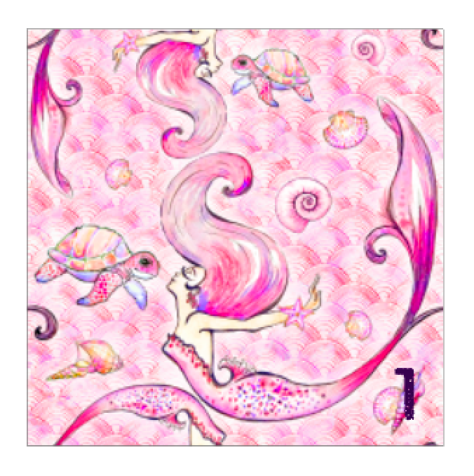 Printed HTV JOYFUL SIREN Patterned Heat Transfer Vinyl 12 x 12 inch sheet