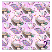 Load image into Gallery viewer, Printed Adhesive Vinyl MERMAIDS, PLEASE Patterned Vinyl 12 x 12 inch sheet