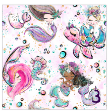 Load image into Gallery viewer, Printed Adhesive Vinyl MERMAIDS, PLEASE Patterned Vinyl 12 x 12 inch sheet