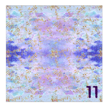 Load image into Gallery viewer, Printed Adhesive Vinyl LAVENDER &amp; TEAL FLOWERS Pattern 12 x 12 inch sheet
