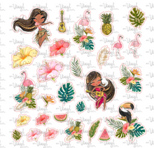 Load image into Gallery viewer, Sticker Sheet TROPICAL 12 x 12 Sheet