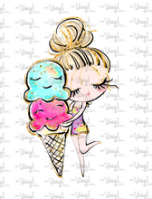 Load image into Gallery viewer, Waterslide Sheet of Decals BEACH, PLEASE Ice Cream Theme