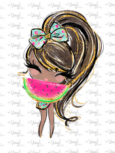 Load image into Gallery viewer, Waterslide Sheet of Decals BEACH, PLEASE Watermelon Theme