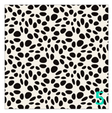 Load image into Gallery viewer, Printed Adhesive Vinyl SPOTTED Black and White Modern Patterned Vinyl 12 x 12 inch sheet