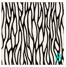 Load image into Gallery viewer, Printed Adhesive Vinyl SPOTTED Black and White Modern Patterned Vinyl 12 x 12 inch sheet