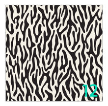 Load image into Gallery viewer, Printed HTV SPOTTED Black and White Minimalistic Patterned Heat Transfer Vinyl 12 x 12&quot; sheet