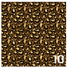 Load image into Gallery viewer, Printed HTV GOLDEN LEOPARD Patterned Vinyl 12 x 12 sheet