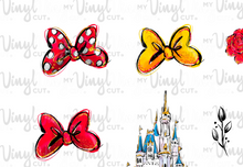 Load image into Gallery viewer, Waterslide Sheet of Decals waterproof inkjet MOUSE UPON A TIME