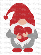 Load image into Gallery viewer, Waterslide Decal Gnome holding a heart Valentine's day