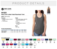 Load image into Gallery viewer, Next Level Ladies&#39; Ideal Racerback Tank