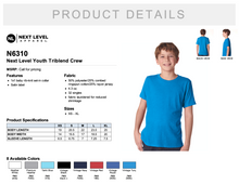 Load image into Gallery viewer, Next Level Youth Triblend Crew