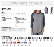 Load image into Gallery viewer, Next Level Unisex Raglan