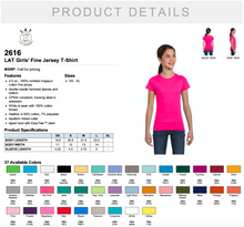 Load image into Gallery viewer, LAT Girls&#39; Fine Jersey T shirt