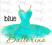 Load image into Gallery viewer, Sublimation Transfer Ballerina Tutu Choose your color