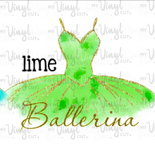 Load image into Gallery viewer, Sublimation Transfer Ballerina Tutu Choose your color