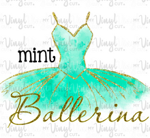 Load image into Gallery viewer, Waterslide Decal Ballerina Tutu Choose your color
