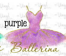 Load image into Gallery viewer, Sublimation Transfer Ballerina Tutu Choose your color