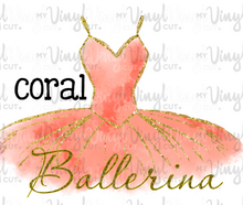 Load image into Gallery viewer, Waterslide Decal Ballerina Tutu Choose your color
