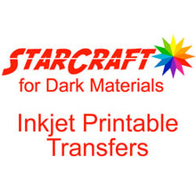 Load image into Gallery viewer, StarCraft Inkjet Printable Heat Transfers for Dark Materials 10 Pack