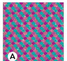 Load image into Gallery viewer, Printed Adhesive Vinyl MERMAID GLITTERS Pattern Vinyl 12 x 12 inch sheet