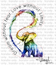 Load image into Gallery viewer, Sticker | 13G | Rainbow Elephant | Waterproof Vinyl Sticker | White | Clear | Permanent | Removable | Window Cling | Glitter | Holographic