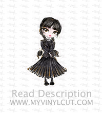 Load image into Gallery viewer, Sticker | 68C | Wednesday | Waterproof Vinyl Sticker | White | Clear | Permanent | Removable | Window Cling | Glitter | Holographic