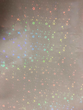 Load image into Gallery viewer, Holographic Laminating Sheets SAMPLE PACK 12 x 12 inches, 6 x 12 inches, 8 1/2 x 11 inches for Cold Laminating Sticker Overlay