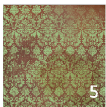 Load image into Gallery viewer, Printed HTV FUNKY VINTAGE PAPERS Patterns 12 x 12 inch sheet