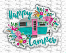 Load image into Gallery viewer, Enamel Pin Happy Camper Choose Pin or Magnetic clasp
