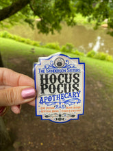 Load image into Gallery viewer, Sticker | 53A | Hocus Pocus Apothecary | Waterproof Vinyl Sticker | White | Clear | Permanent | Removable | Window Cling | Glitter | Holographic