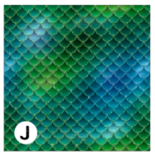 Load image into Gallery viewer, Printed Adhesive Vinyl MERMAID GLITTERS Pattern Vinyl 12 x 12 inch sheet