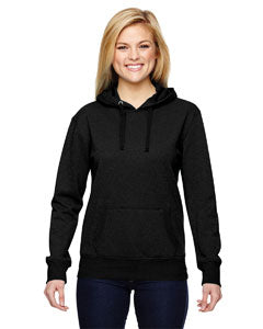 J America Ladies' Glitter French Terry Hood