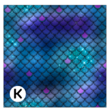 Load image into Gallery viewer, Printed Adhesive Vinyl MERMAID GLITTERS Pattern Vinyl 12 x 12 inch sheet