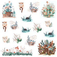 Load image into Gallery viewer, Waterslide Sheet Watercolor Mushroom Tea Set