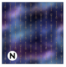 Load image into Gallery viewer, Printed Adhesive Vinyl MERMAID GLITTERS Pattern Vinyl 12 x 12 inch sheet