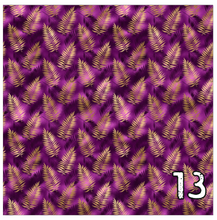 Load image into Gallery viewer, Printed Adhesive Vinyl PURPLE + GOLD Leopard Patterns