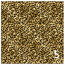 Load image into Gallery viewer, Printed Adhesive Vinyl PURPLE + GOLD Leopard Patterns