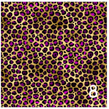 Load image into Gallery viewer, Printed Adhesive Vinyl PURPLE + GOLD Leopard Patterns