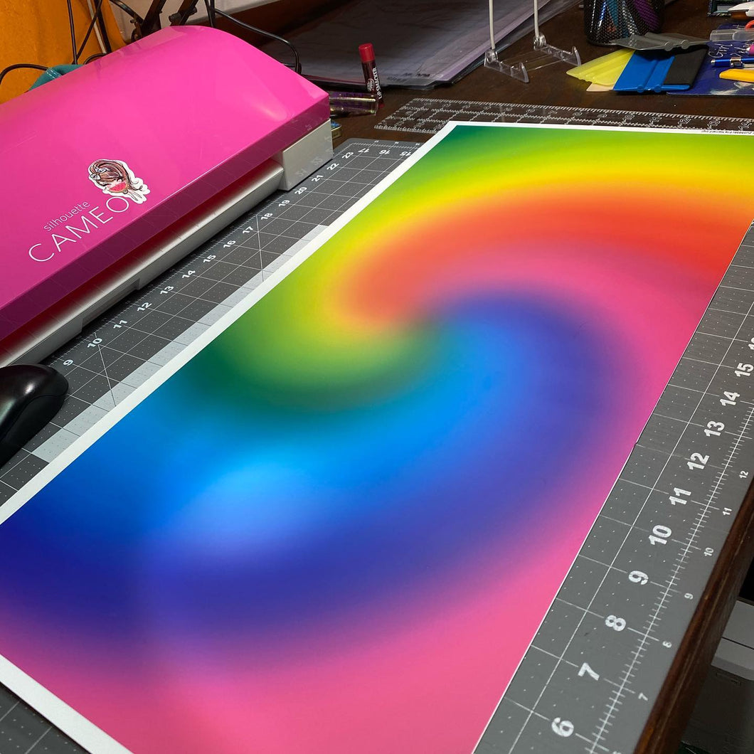 Printed Heat Transfer Vinyl HTV TIE DYE SWIRL